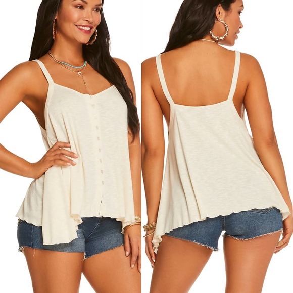 Women's Cream Button-Down Top - Picture 8 of 8